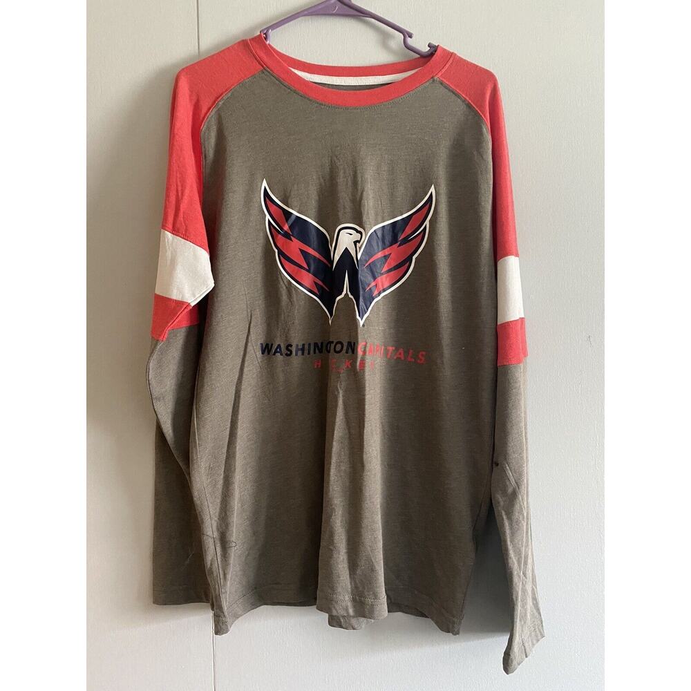 Mens Washington Capitals Raglan T-shirt Size Medium NWT